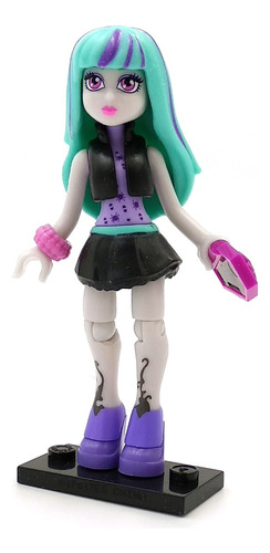 Monster High Twyla Mega Bloks Construx Mattel Skullection (Usado)