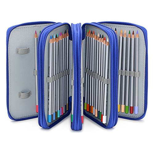 Handy Wareable Oxford Pencil Bag 72 Slots Pencil Organi...