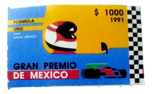 Timbre Postal Gran Premio De Mexico 1991