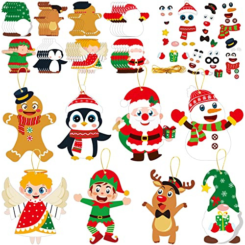 48 Packs Christmas Craft Kits For Kids Christmas Diy St...