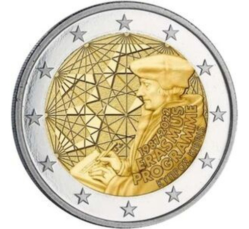 Chipre 2022 - Erasmus Do Príncipe Humanismo - 2 Euros- F C (Usado)