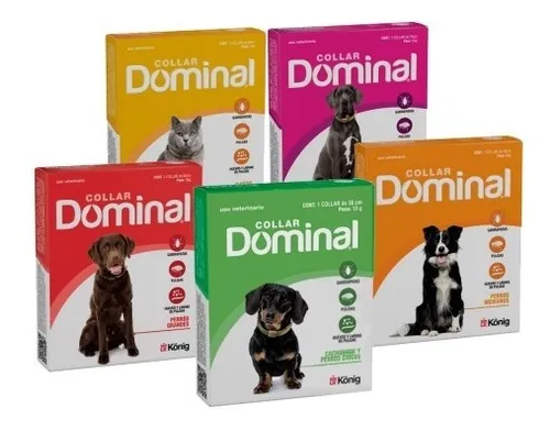 Collar Antipulgas Dominal Para Perros Extra Grande + 40 Kg