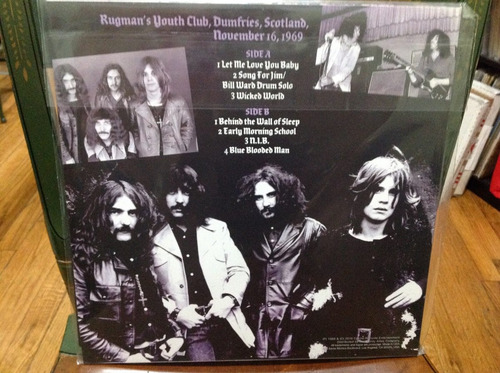 Black Sabbath Live Scotland 69 Consola Vinilo Disco Mint