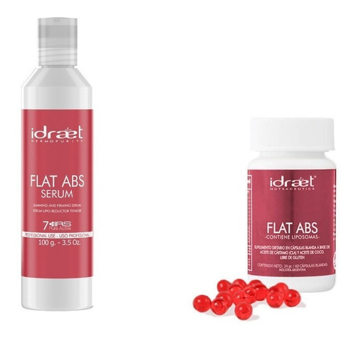 Kit X2 Flat Abs In Capsulas & Serum Electroporable Reductor