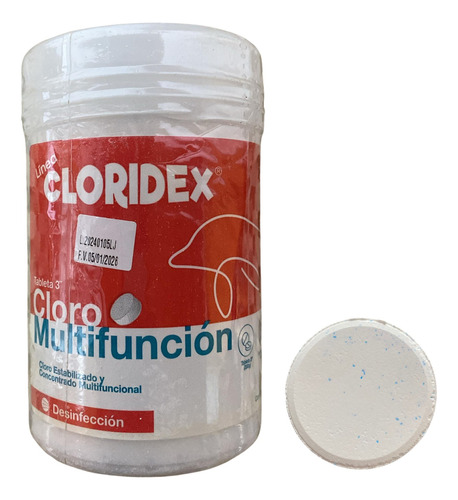 Cloro 91% Pastillas 3  Multifunción Linea Cloridex X1kg