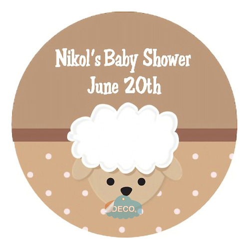100 Etiquetas Recuerdo Baby Shower Personalizadas Niño Me7