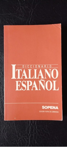 Diccionario Italiano Español Sopena
