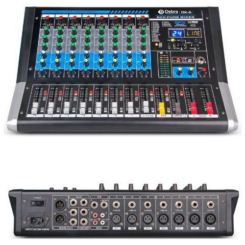 Consola Mezclador De Audio 8 Canales Reverb,bt, Profesional