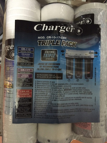 Imagen 1 de 3 de Charger Repuesto Kit De Bujia  Para Filtro Triple