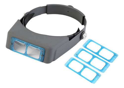 Lupa De Cabeza 4 Lentes 1.5x 2x 2.5x 3.5x Manos Libres