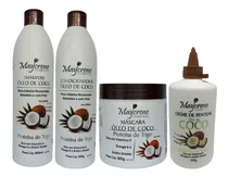 Comprar Kit Óleo De Coco + Creme Óleo De Coco Maycrene 3x500ml 