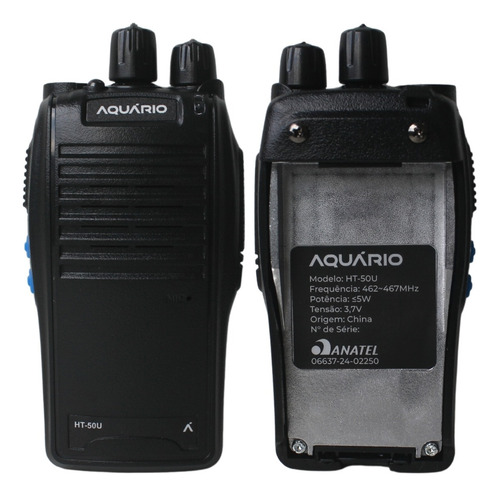 Kit 8 Rádio Comunicador Aquário Walk Talk Ht-50u 16 Canais
