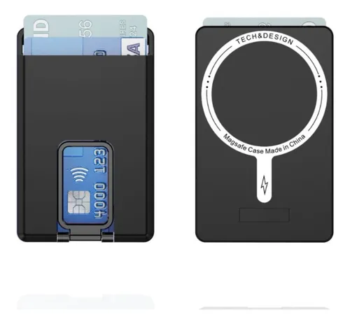 Tarjetero Magsafe Para iPhone Y Android Con Soporte Plegable