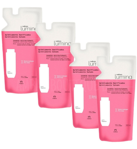 4 Shampoo Rep Quimicamente Natu - mL a $265