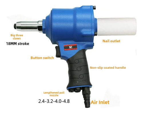 Estándar: Pistola Neumática Fast Leopard, Pistola De Clavos