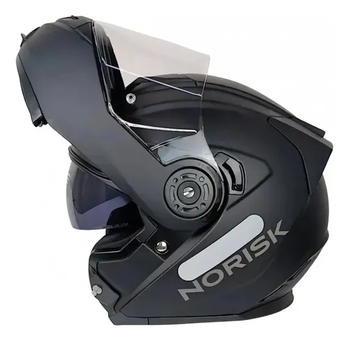 Capacete Escamoteável Norisk Route FF345 Preto Fosco Tamanho 60
