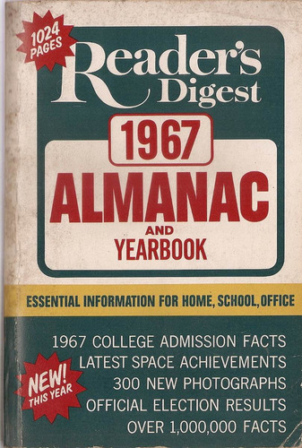 Almanac And Yearbook 1967 Readers Digest