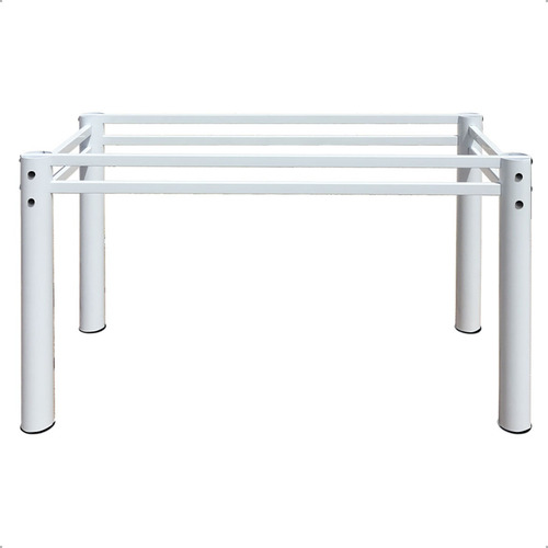Base Para Mesa De Jantar Pedra Granito Vidro Madeira 120x75 Cor Preto