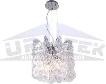 Colgante Vidrio Decorado 4 Luces (sm 1115p 4)