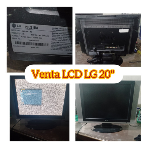 Tv Monitor Lcd LG 20 Pulgadas Excelentes Condiciones