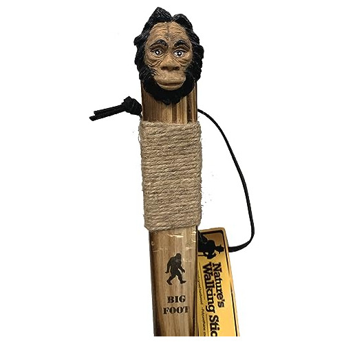 45  Bigfoot Trekking Pole Nature's Walking Stick Hand Carved