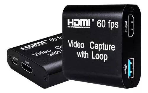 Capturadora USB de HDMI 4K, a través de HDMI