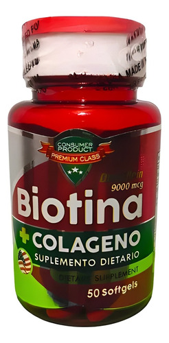 Biotina + Colageno 9000mcg X50