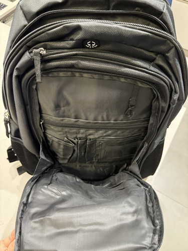 Mochila @bag Chenson Notebook. A Mais Resistente Do Brasil! Cor Preto Desenho Do Tecido Lisa