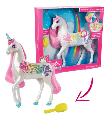 Unicórnio Brilhante - Barbie Dreamtopia - Mattel Gfh60