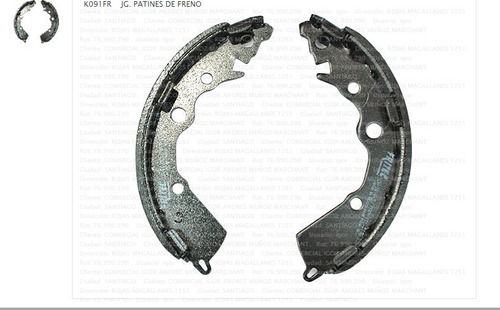 Patines De Freno Kia Morning (k091dg)