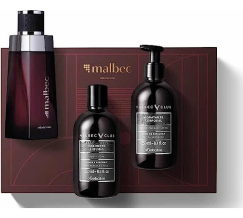 Kit Presente Malbec Deo Colônia