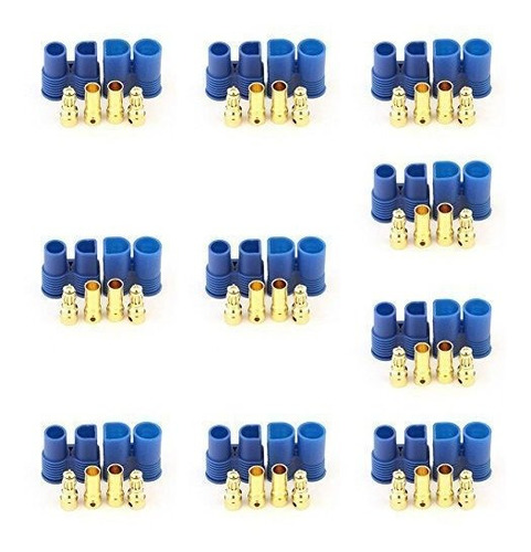 Malefemale Ec3 Style Connector 35mm Gold Bullet Plugpack De 