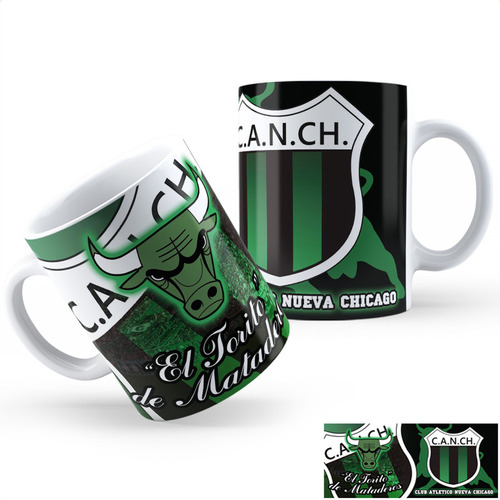 Taza Cerámica Nueva Chicago Aa Calidad