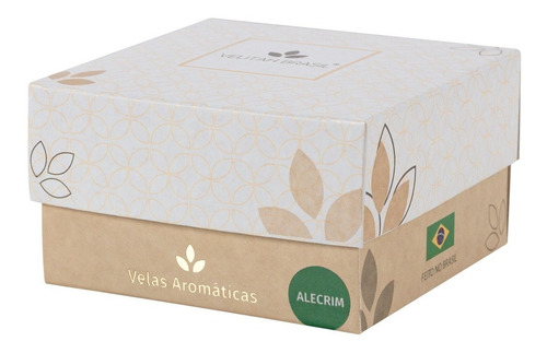 Vela Aromática Alecrim Com 4 Mini Velas Aromatizadas