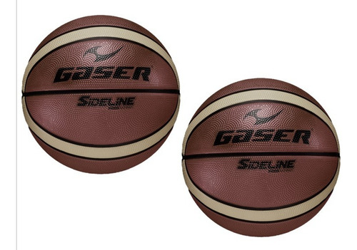 Pack 2 Pzs Balón Basketball Sideline No.7 Gaser Color 2 Cafe