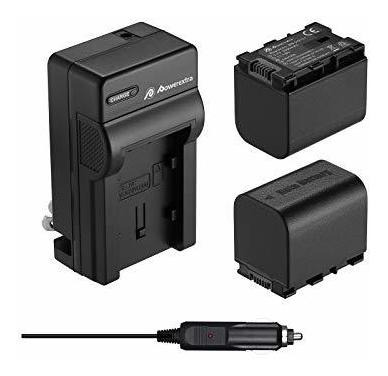 Powerextra 2 Pack Battery And Charger For Jvc Bn-vg121, Bn-v