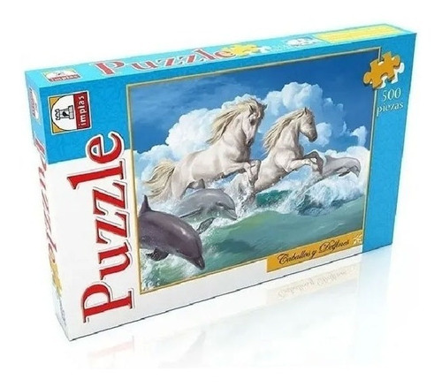 Puzzle 500 Piezas Caballos Y Delfines Implas Rompecabezas