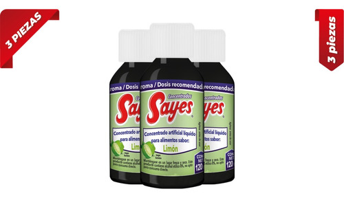 Concentrado Saborizante Sayes Sabor Limon 120ml