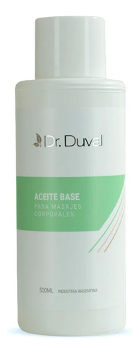  Aceite Base Para Masajes Corporales Dr. Duval X500gr