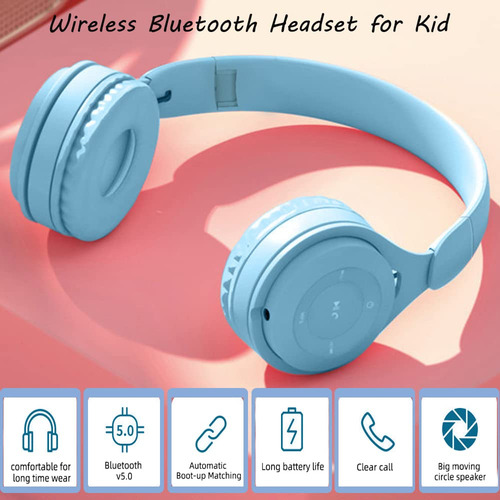 Auriculares Bluetooth Ts-mayka Kids Wireless 5.0 Con Micrófo