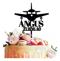 Comprar Cake Topper Adorno Torta Cumple Piloto Aviã³n Adorno Torta