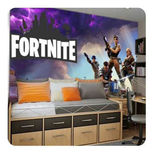 Papel Parede Adesivo Game Fortnite Battle Royale 3,30x2,30a