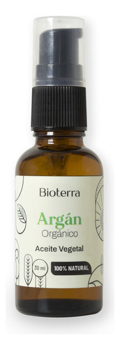 Aceite Vegetal Argán Orgánico Cosmética Natural Bioterra Tipo de piel Todas