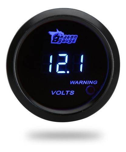 Medidor De Voltaje Digital Para Coche Auto 52 Mm 2in Lcd 0 ~
