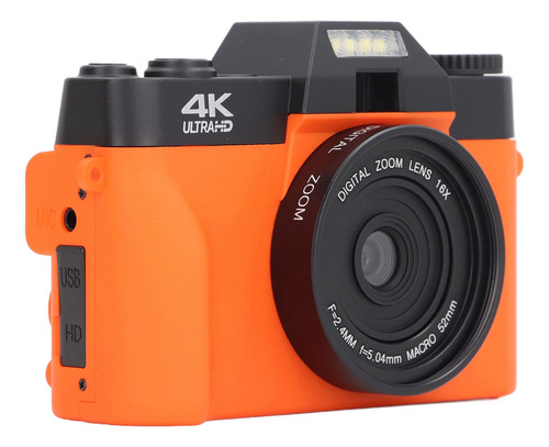 Cámara Digital 4k Para Fotografía, Vídeo, Enfoque Automático