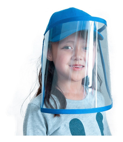 Gorra Careta De Protección Transparente Ajustable Para Niño