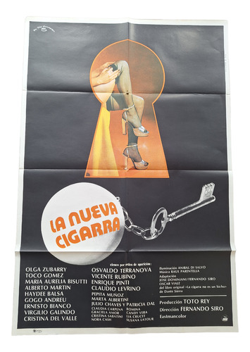 Poster Afiche Cine Argentino Antiguo La Nueva Cigarra *