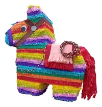 Comprar Piñata Cumpleaños Burrito Mexicano Blanco Burro Mexicano Geométrico Grande