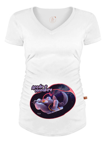Playera Embarazo Maternidad Personalizada - Astronauta 