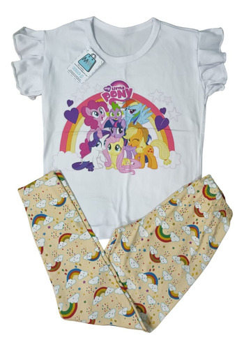 Conjunto Niña (talla 8) Infantil/ Franela + Pantalon Leggins